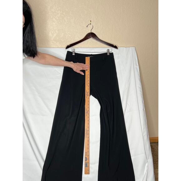 Lafayette. 148 womens size 8 pants black wool  flare leg side pockets corpcore - Picture 6 of 10